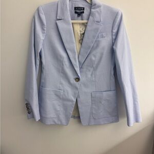 J. Crew Light Blue Single-Button Tailored Blazer